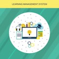 LMS learning management system stock illustration