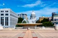 University of Madison Wisconsin with State Capitol building Royalty Free Stock Photo