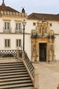 University main entrance. Coimbra . Portugal Royalty Free Stock Photo