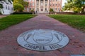 The University of North Carolina Chapel Hill Seal in brick walk way