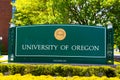 University of Oregon Campus Entrance Sign