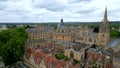 University of Oxford from above - Christ Church University aerial view Royalty Free Stock Photo