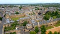 University of Oxford from above - Christ Church University aerial view Royalty Free Stock Photo