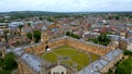 University of Oxford from above - Christ Church University aerial view Royalty Free Stock Photo