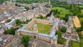 University of Oxford from above - Christ Church University aerial view Royalty Free Stock Photo
