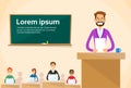 University Professor Lecture Speech Teacher Royalty Free Stock Photo