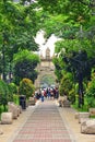 University of Santo Tomas pathway main building facade in Manila, Philippines