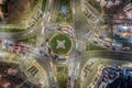 University Square, City Center of Bucharest, Romania, December 2021 Royalty Free Stock Photo