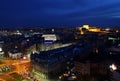 University Square and Palace of Parliament in Bucharest Royalty Free Stock Photo