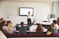 University Students Attending Lecture On Campus Royalty Free Stock Photo