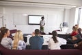 University Students Attending Lecture On Campus Royalty Free Stock Photo