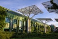 University of Warsaw Library with beautiful rooftop gardens, War Royalty Free Stock Photo