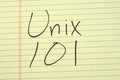 Unix 101 On A Yellow Legal Pad