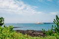 Unjin Port Hamo Beach, Jeju Olle Trail in Jeju island, Korea Royalty Free Stock Photo