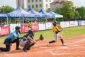 Unknown batter hitting the ball