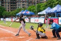 Unknown batter hitting the ball