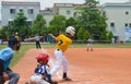 Unknown batter hitting the ball