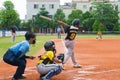 Unknown batter hitting the ball