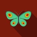 Unknown butterfly icon, flat style.