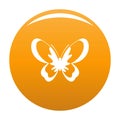 Unknown butterfly icon orange