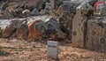 Unknown engraved on marble headstone Royalty Free Stock Photo