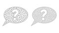 Unknown Message Icons - Vector Triangle Mesh Royalty Free Stock Photo