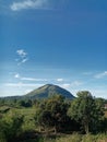 Unknown mountain at kabanjahe north sumatra Royalty Free Stock Photo