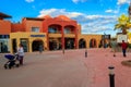 Unknown people walking on New Marina boulevard in Hurghada Royalty Free Stock Photo