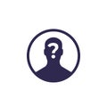 Unknown person icon