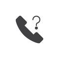 Unknown Phone call vector icon