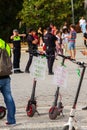 Unknown protesters in Sevilla, Spain