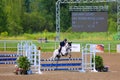 Unknown rider on a horse, at INTERNATIONAL BROMONT