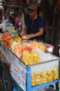 Unknown seller who sells fresh local fruit