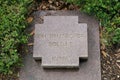 Unknown soldier on German war cemetry in Costermano Italy. Royalty Free Stock Photo