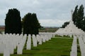 Tyne Cot Cemetery near Ypres, Belgium Royalty Free Stock Photo