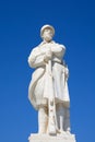 Unknown soldier statue, Rethymno. Royalty Free Stock Photo