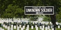 Unknown Soldier Tomb Sign Royalty Free Stock Photo