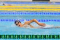 Unknown swimmer competing in Dinamo pool in Romanian International Championship Swimming