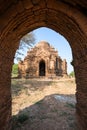 Gate and a temple in Bagan