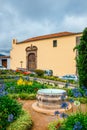 Unknown tourists visit La Orotava town, Tenerife, Canary Islands