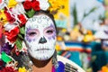 Unknown woman at the 15th annual Day the Dead Festival