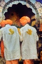 Unknowns people worshipping at Khandoba temple Jejuri