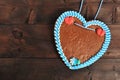 Unlabeled Bavarian gingerbread heart