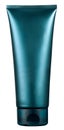 Unlabelled blue plastic beauty or cosmetics tube