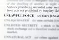 unlawful force