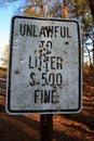 Unlawful to Litter - Ok to Shoot?