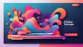Dynamic Design Canvas: Versatile UI UX Palette. AI generate