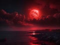 Mystic Rouge Moon: Red Sky Brilliance