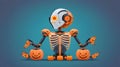 Halloween Robots to Haunt Your Designs, AI-generated