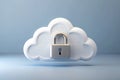 Unleash Secure Cloud Storage A Minimalist Cloud Lock Design Prioritizing Data Privacy and Encryption for Enhanced Royalty Free Stock Photo